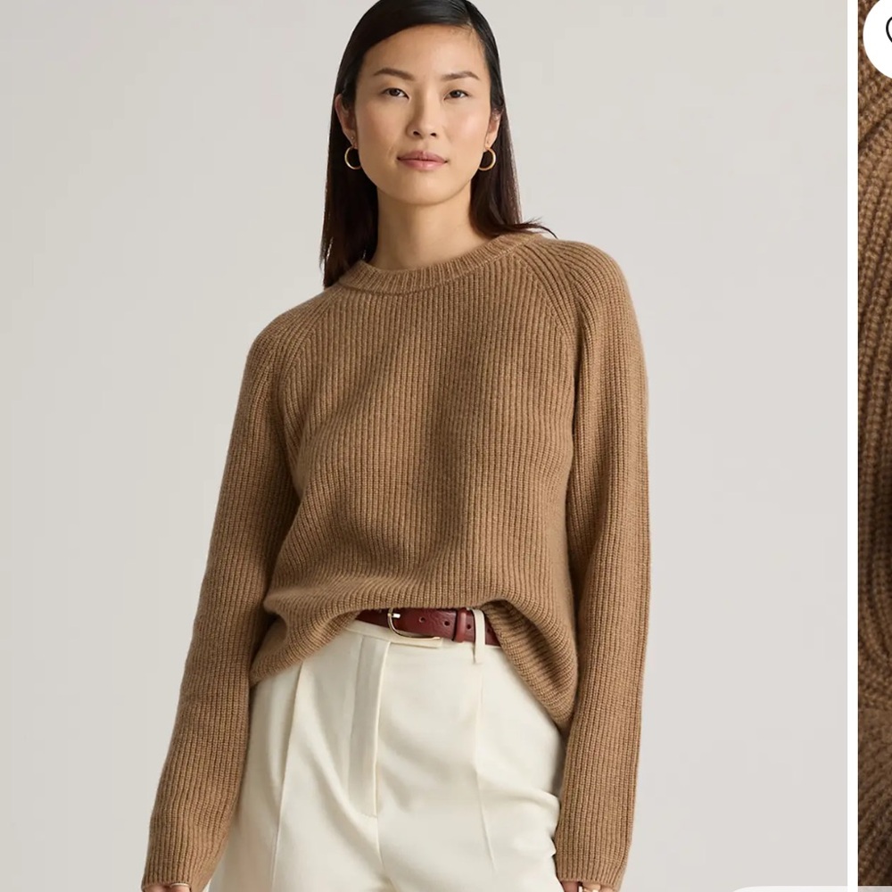 Quince Mongolian Cashmere Fisherman Sweater